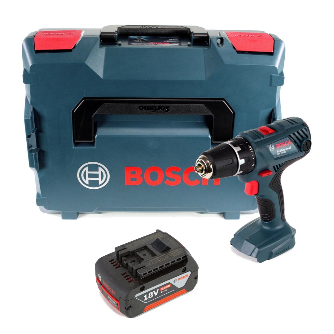 Bosch - Bosch Professional GSR Perceuse-visseuse sans fil 18V-21 Solo 18V  55Nm + Coffret L-Boxx - sans batterie, sans chargeur - Perceuses, visseuses  sans fil - Rue du Commerce