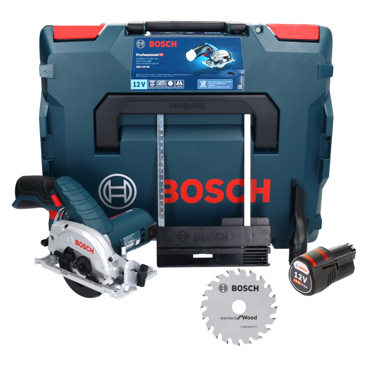 Bosch GKS 12V-26 Handkreissäge 85 V mm Akku Professional – + 12 Akku Toolbrothers 1x