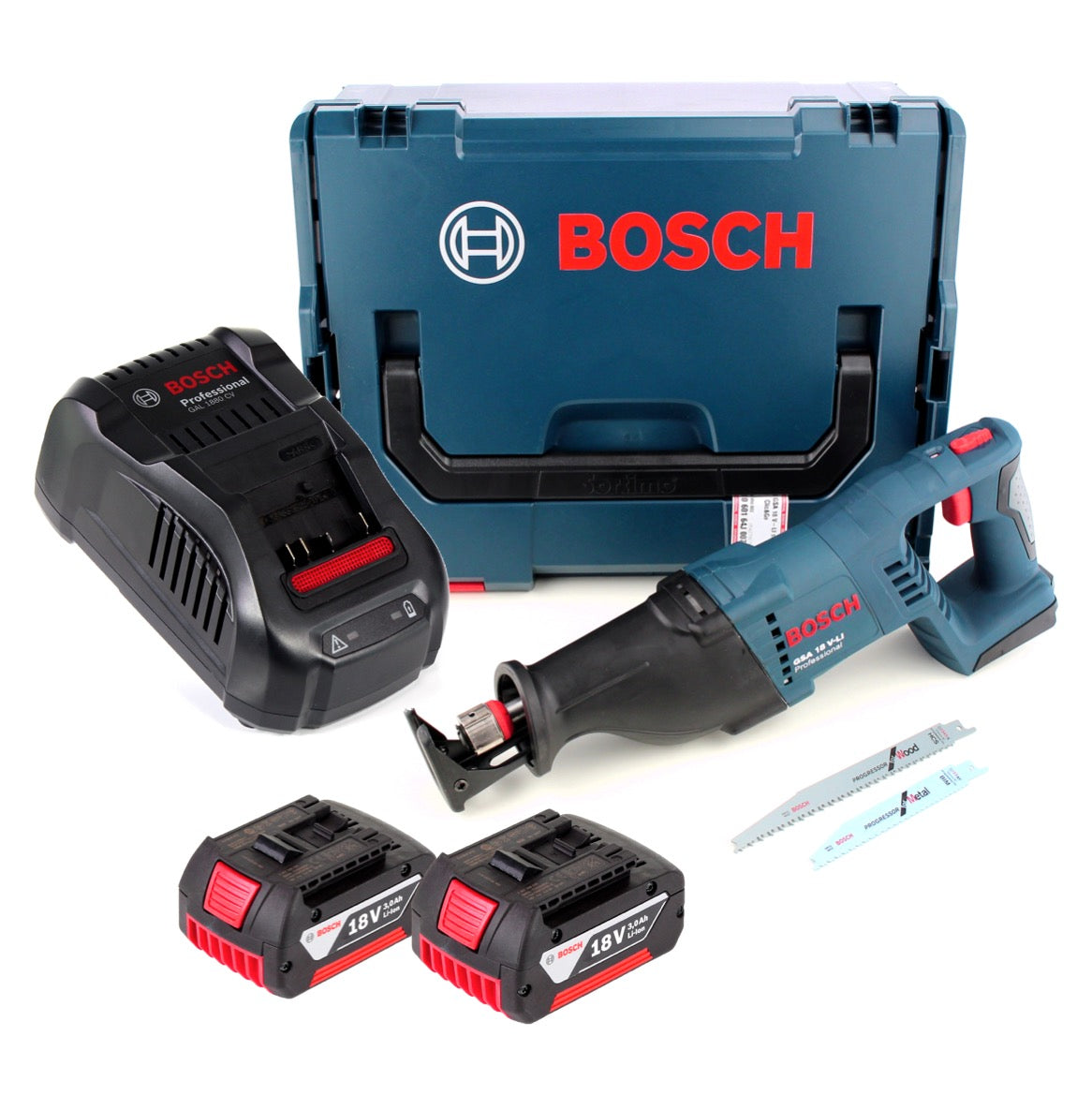Bosch GSA 18 V-LI Scie sabre sans fil 18V + 2x Batteries 3,0Ah + 1x Ch –  Toolbrothers