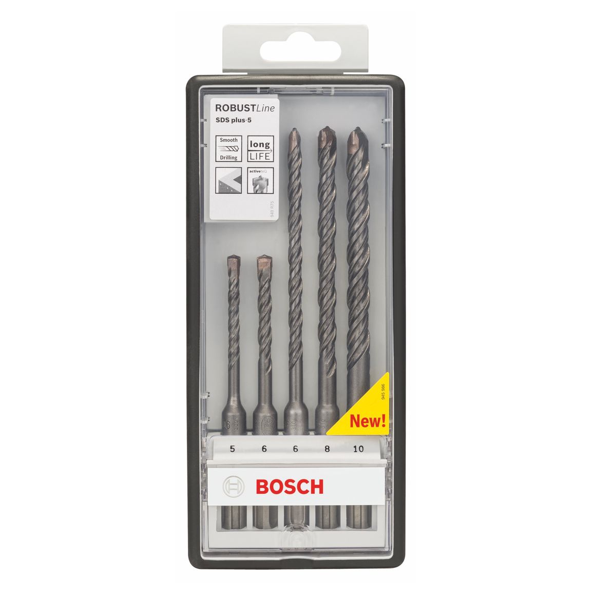 Bosch Robust Line SDS-plus 5 Hammerbohrer Set 5tlg. 5/6/8/10mm ( 26070 –  Toolbrothers