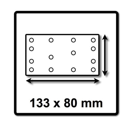 Festool STF 80x133 RU2/50 Schleifstreifen Rubin 2 P120 80 x 133 mm 50 Stk. ( 499050 ) für Rutscher RTS 400, RTSC 400, RS 400, RS 4, LS 130