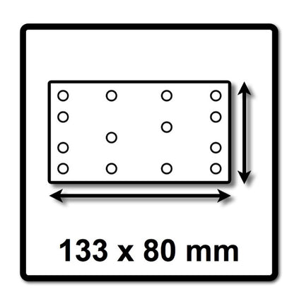 Festool STF 80x133 Schleifstreifen Granat P100 80 x 133 mm 100 Stk. ( 499628 ) für Rutscher RTS 400, RTSC 400, RS 400, RS 4, LS 130