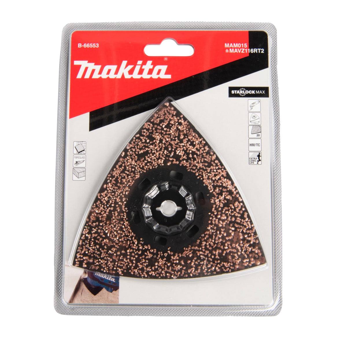 K20 Stk. B-665 Deltaplatte HM 116 4 Makita – Max ( MAM015 4x Starlock mm Toolbrothers