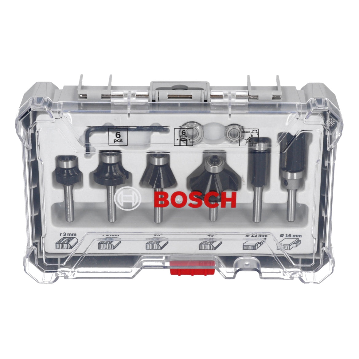 Kantenfräser – Tri 6 6 Bosch ) und 2607017468 tlg. Rand- Schaft mm Set ( Toolbrothers
