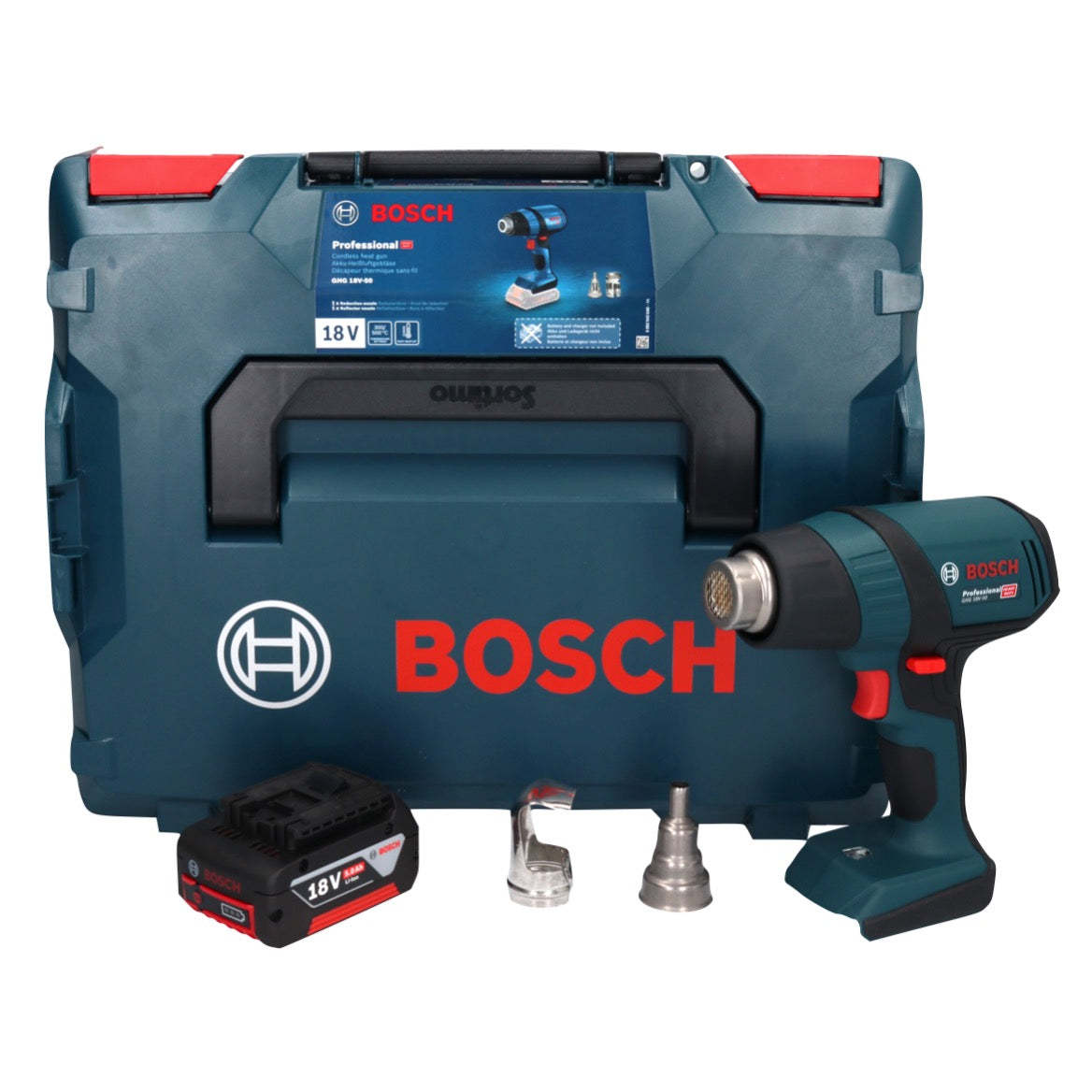 Bosch GHG 18V-50 Professional Akku Heissluftgebläse 18 V 300° C / 500° –  Toolbrothers | Gebläse
