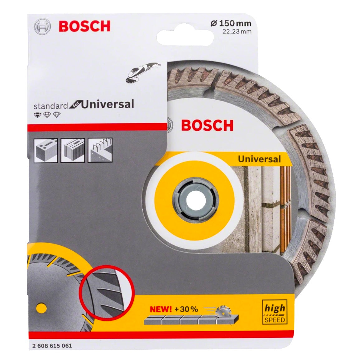 Bosch Standard for Universal Diamanttrennscheibe 150 x 22,23 mm ( 2608 –  Toolbrothers