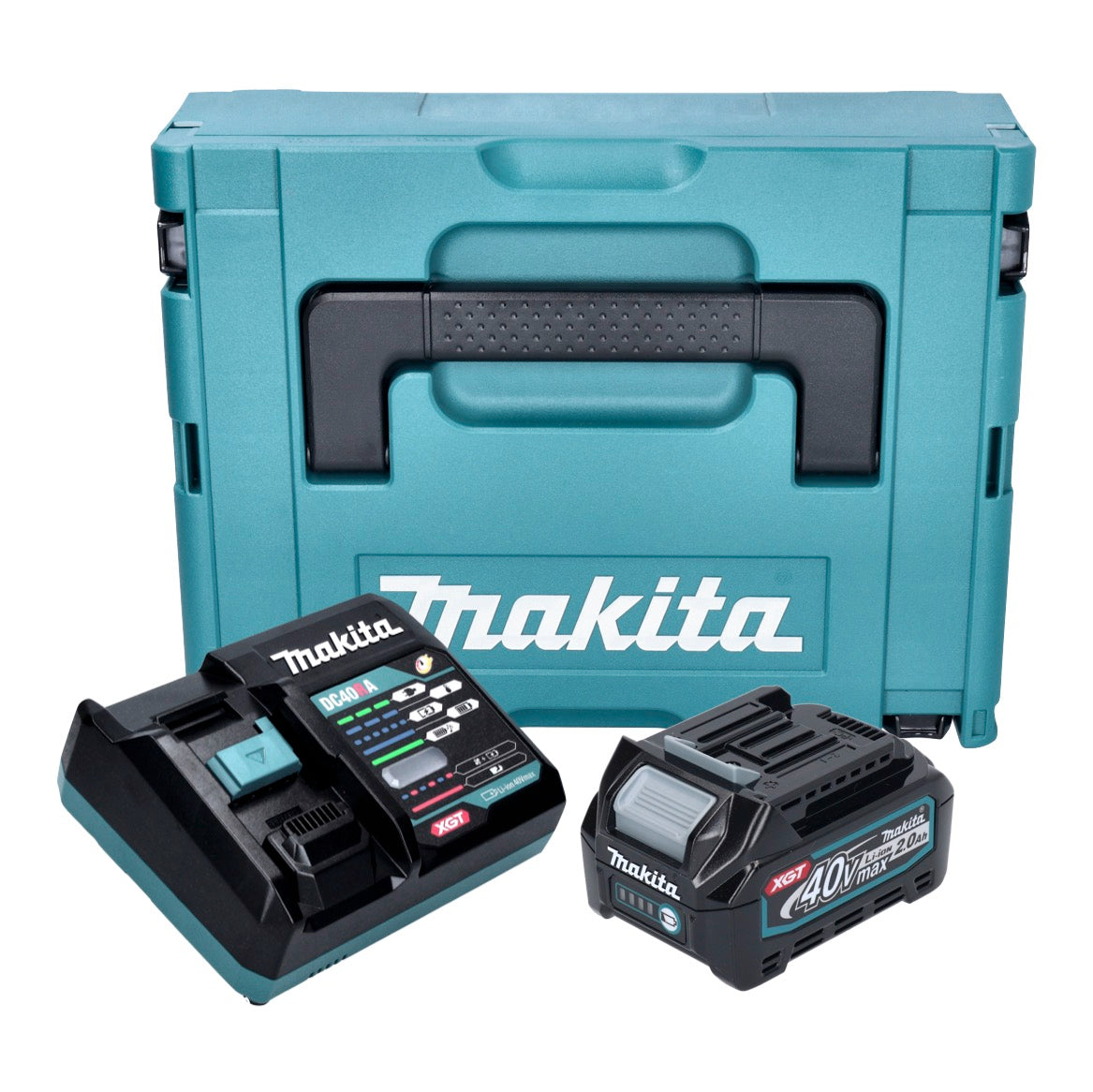 Makita Power Source Kit 1x BL 4020 Akku 40 V max. 2,0 Ah XGT + DC 40 RA  Ladegerät + Makpac