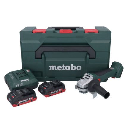 Metabo W 18 L BL 9-125 Akku Winkelschleifer 18 V 125 mm Brushless + 2x Akku 4,0 Ah + Ladegerät + metaBOX ( 602374510 )