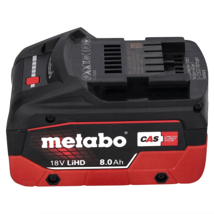 Metabo WB 18 LT BL 11-125 Quick Akku Winkelschleifer 18 V 125 mm Brushless + 1x Akku 8,0 Ah + metaBOX - ohne Ladegerät