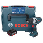 Bosch GDS 18V-1050 HC Akku Drehschlagschrauber 18 V 1050 Nm BITURBO Brushless + 1x Akku 5,0 Ah + L-Boxx - ohne Ladegerät