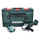 Metabo W 18 L 9-125 Quick Akku Winkelschleifer 18 V 125 mm + 10x Trennscheibe + metaBOX - ohne Akku, ohne Ladegerät