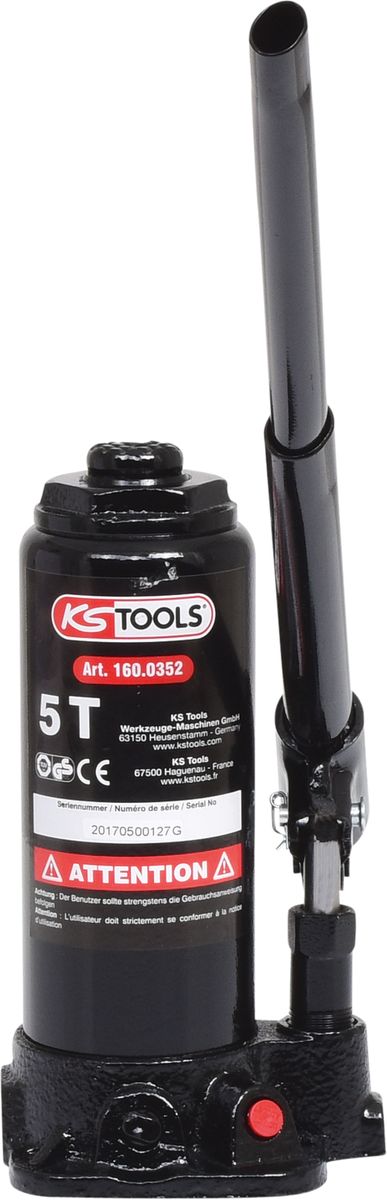 Cric bouteille hydraulique KS TOOLS, 5 t ( 160.0352 ) – Toolbrothers
